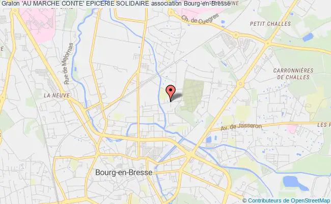 plan association 'au Marche Conte' Epicerie Solidaire Bourg-en-Bresse