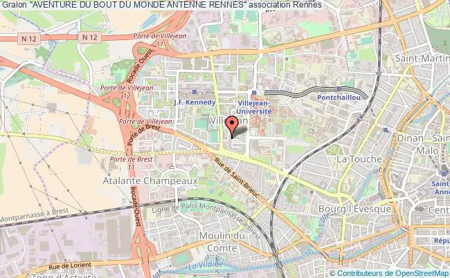 plan association "aventure Du Bout Du Monde Antenne Rennes" Rennes