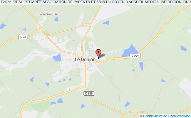 plan association "beau Regard"  Association De Parents Et Amis Du Foyer D'accueil Medicalise Du Donjon Le Donjon