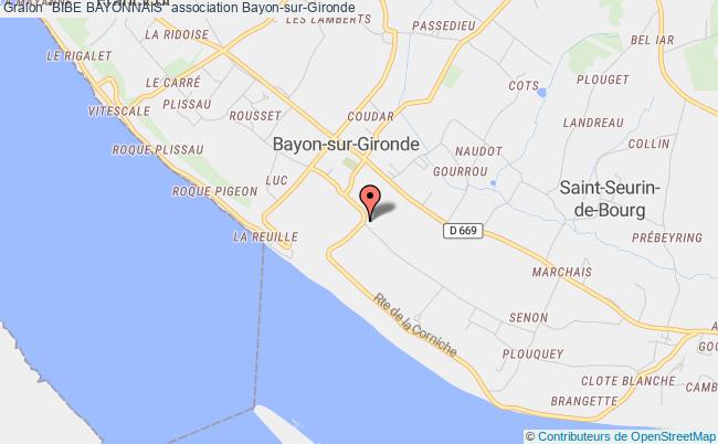 plan association "bibe Bayonnais" Bayon-sur-Gironde