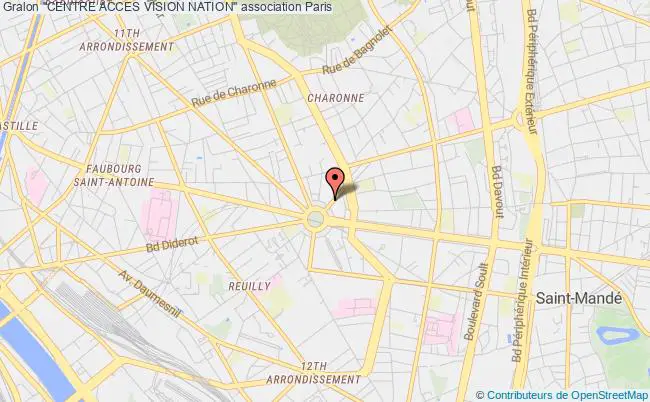 plan association "centre Acces Vision Nation" Paris 11e