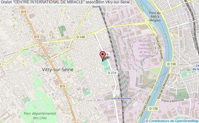 plan association "centre International De Miracle" Vitry-sur-Seine