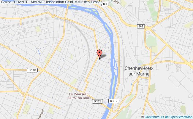 plan association "chante- Marne" Saint-Maur-des-Fossés