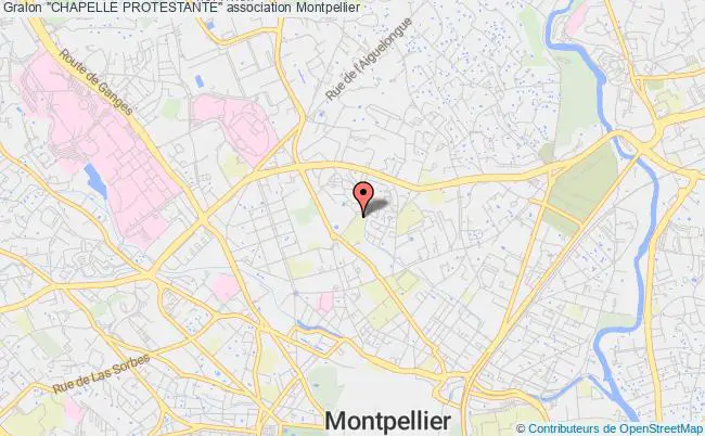 plan association "chapelle Protestante" Montpellier