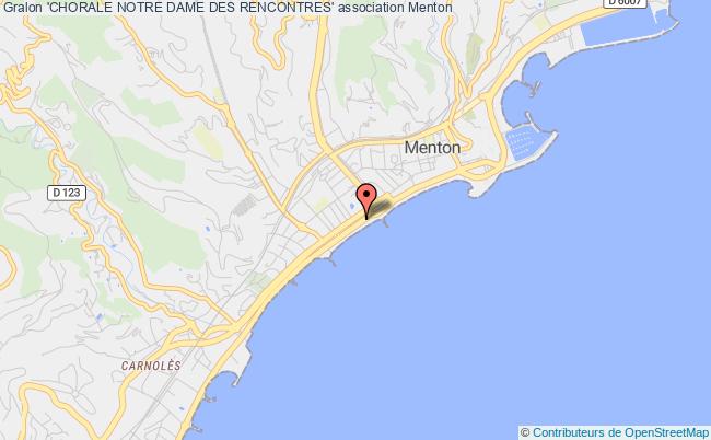 plan association 'chorale Notre Dame Des Rencontres' Menton