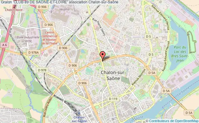 plan association 'club 89 De Saone-et-loire' Chalon-sur-Saône