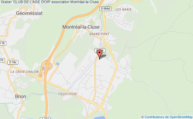 plan association 'club De L'age D'or' 