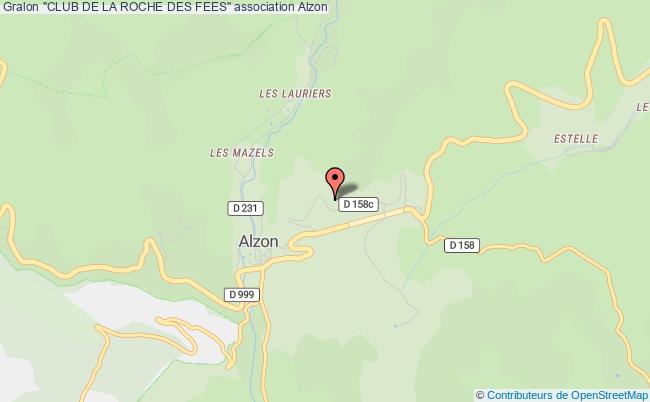 plan association "club De La Roche Des Fees" Alzon