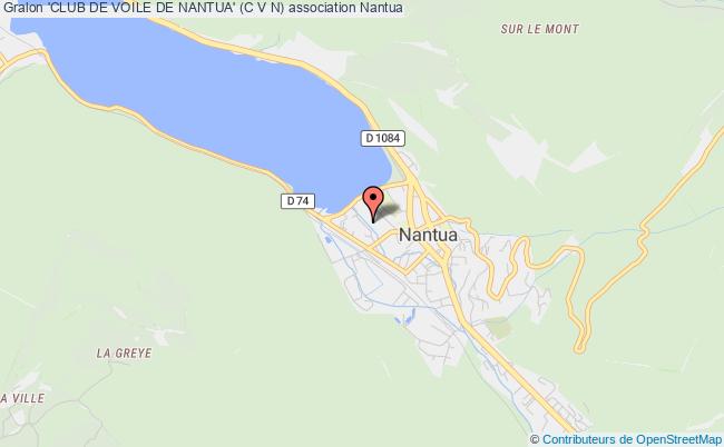 plan association 'club De Voile De Nantua' (c V N) Nantua