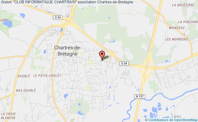 plan association "club Informatique Chartrain" Chartres-de-Bretagne