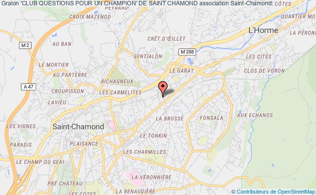 plan association 'club Questions Pour Un Champion' De Saint Chamond Saint-Chamond