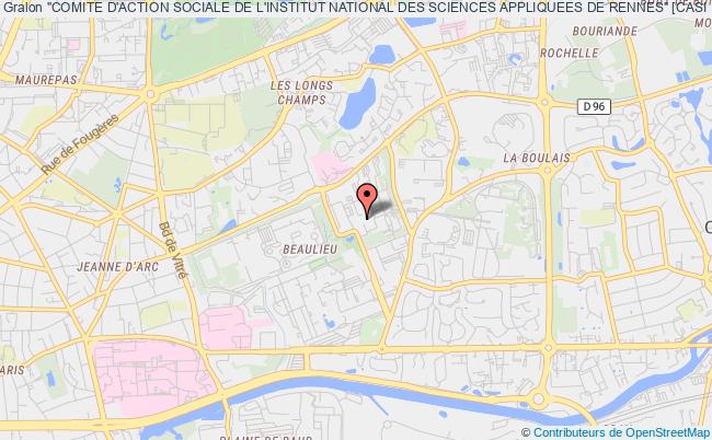 plan association "comite D'action Sociale De L'institut National Des Sciences Appliquees De Rennes" [casi I.n.s.a. Rennes] Rennes