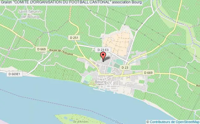 plan association "comite D'organisation Du Football Cantonal" Bourg