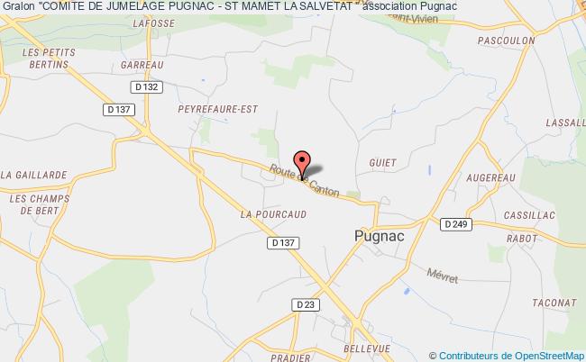 plan association "comite De Jumelage Pugnac - St Mamet La Salvetat " Pugnac