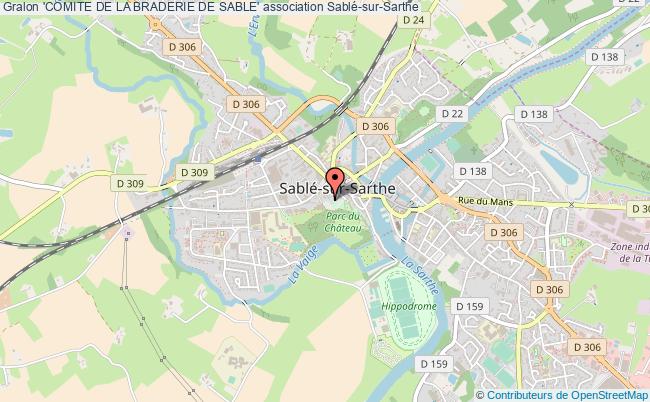 plan association 'comite De La Braderie De Sable' Sablé-sur-Sarthe