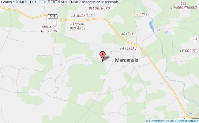 plan association "comite Des Fetes De Marcenais" Marcenais