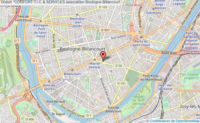 plan association "confort-t.i.c.& Services Boulogne-Billancourt