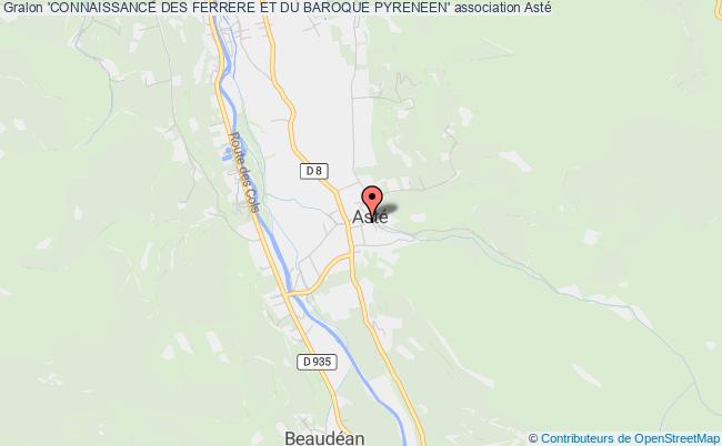 plan association 'connaissance Des Ferrere Et Du Baroque Pyreneen' Asté