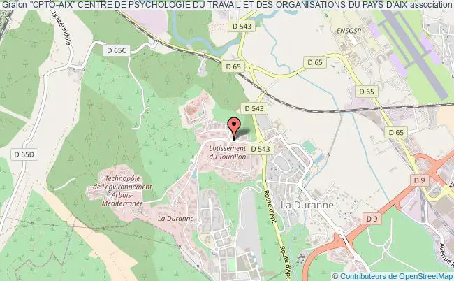 plan association "cpto-aix" Centre De Psychologie Du Travail Et Des Organisations Du Pays D'aix Aix-en-Provence