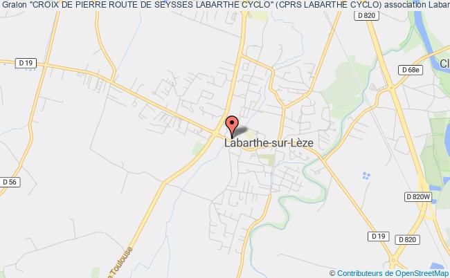 plan association "croix De Pierre Route De Seysses Labarthe Cyclo" (cprs Labarthe Cyclo) Labarthe-sur-Lèze