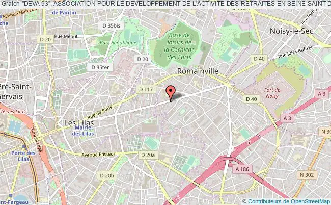 plan association "deva 93", Association Pour Le Developpement De L'activite Des Retraites En Seine-saint-denis Romainville