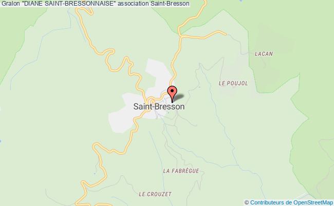 plan association "diane Saint-bressonnaise" Saint-Bresson