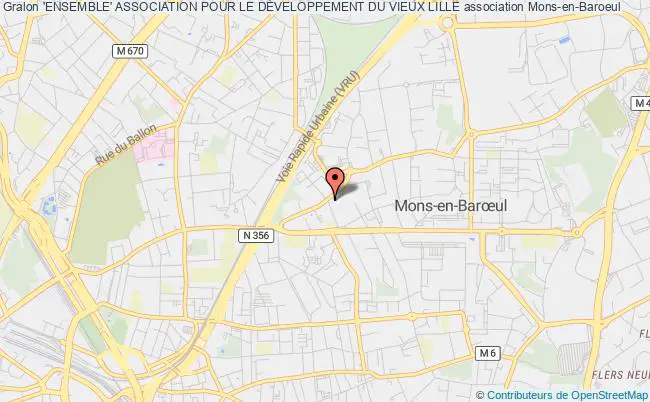 plan association 'ensemble' Association Pour Le DÉveloppement Du Vieux Lille Mons-en-Baroeul