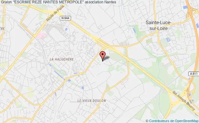plan association "escrime Reze Nantes Metropole" Nantes