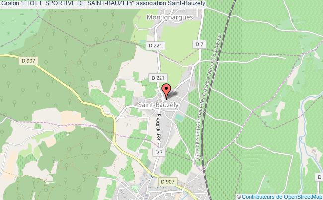 plan association 'etoile Sportive De Saint-bauzely' Saint-Bauzély