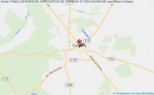 plan association 'familles Rurales, Association De Corbeny Et Des Environs' Corbeny