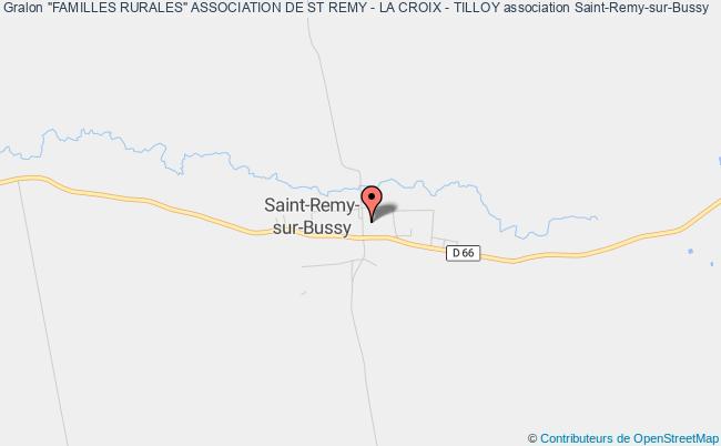 plan association "familles Rurales" Association De St Remy - La Croix - Tilloy Saint-Rémy-sur-Bussy