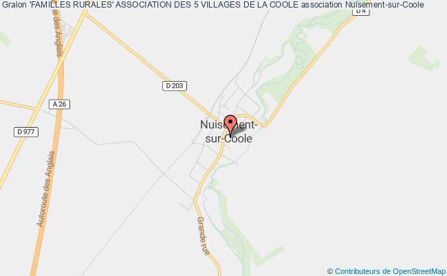 plan association 'familles Rurales' Association Des 5 Villages De La Coole Nuisement-sur-Coole