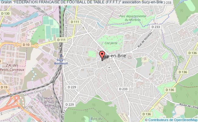 plan association "federation Francaise De Football De Table (f.f.f.t.)" Sucy-en-Brie