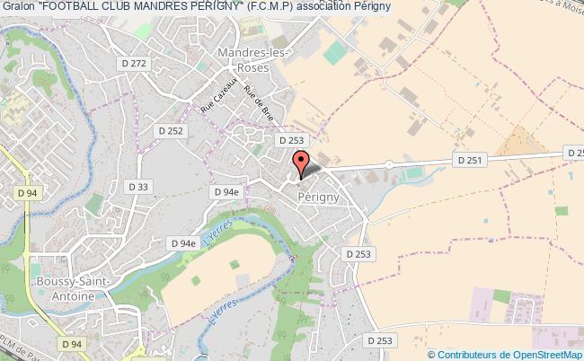 plan association "football Club Mandres Perigny" (f.c.m.p) Périgny