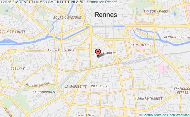 plan association "habitat Et Humanisme Ille Et Vilaine" Rennes