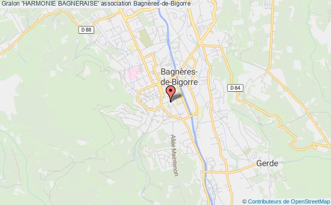 plan association 'harmonie Bagneraise' Bagnères-de-Bigorre