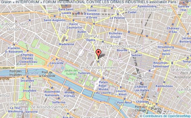 plan association « Interforum » Forum International Contre Les Crimes Industriels Paris