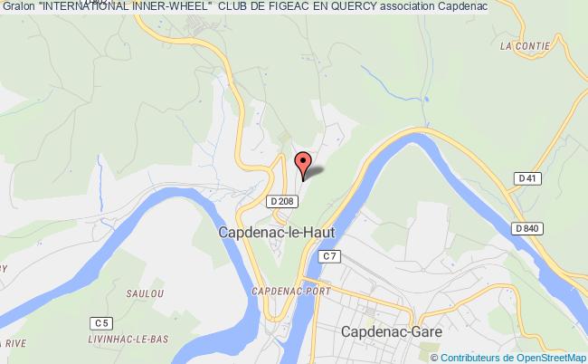 plan association "international Inner-wheel"  Club De Figeac En Quercy Capdenac