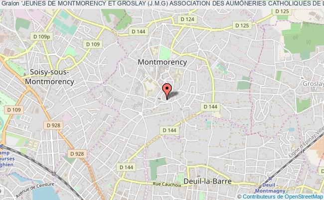plan association 'jeunes De Montmorency Et Groslay (j.m.g) Association Des AumÔneries Catholiques De L'enseignement Public' Montmorency