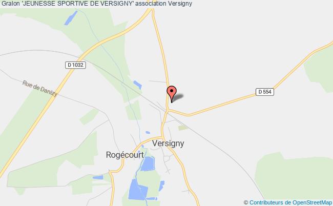 plan association 'jeunesse Sportive De Versigny' Versigny