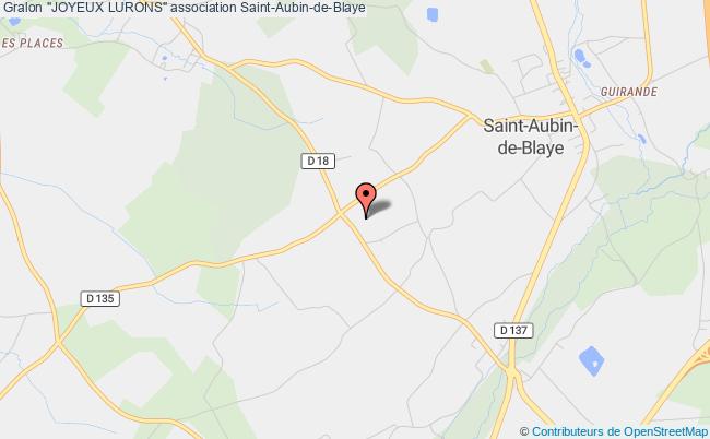 plan association "joyeux Lurons" Saint-Aubin-de-Blaye