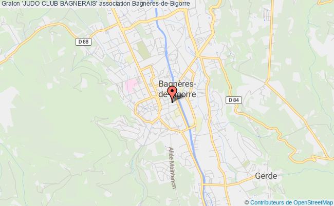 plan association 'judo Club Bagnerais' Bagnères-de-Bigorre