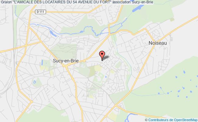 plan association "l'amicale Des Locataires Du 54 Avenue Du Fort" Sucy-en-Brie