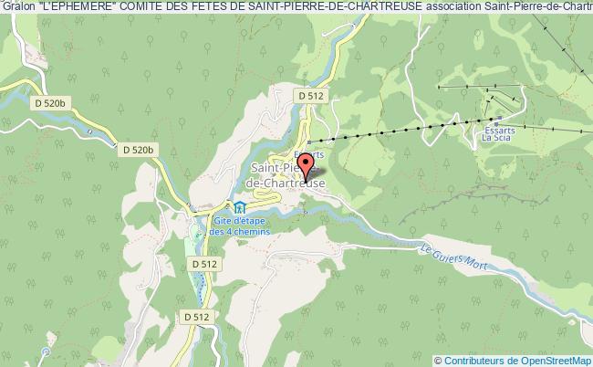 plan association "l'ephemere" Comite Des Fetes De Saint-pierre-de-chartreuse Saint-Pierre-de-Chartreuse