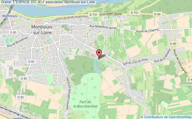 plan association 'l'espace Du Jeu' Montlouis-sur-Loire