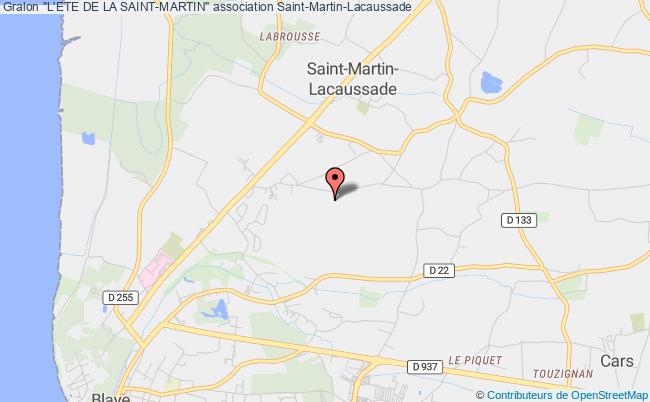 plan association "l'ete De La Saint-martin" Saint-Martin-Lacaussade