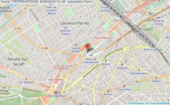 plan association 'l'international Business Club'. Paris