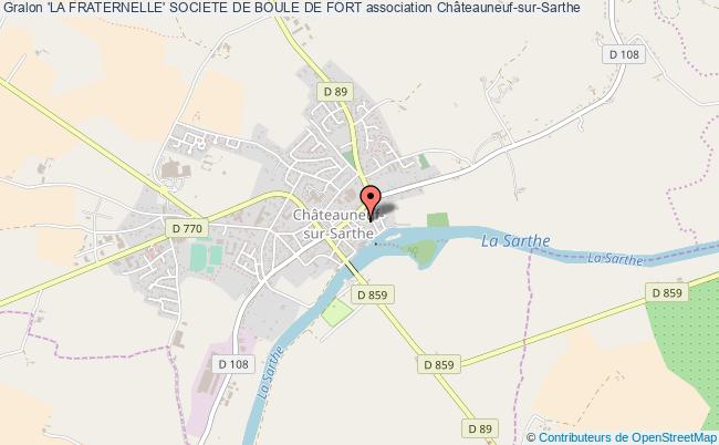 plan association 'la Fraternelle' Societe De Boule De Fort Châteauneuf-sur-Sarthe