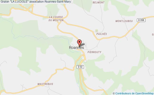 plan association "la Luciole" Roannes-Saint-Mary