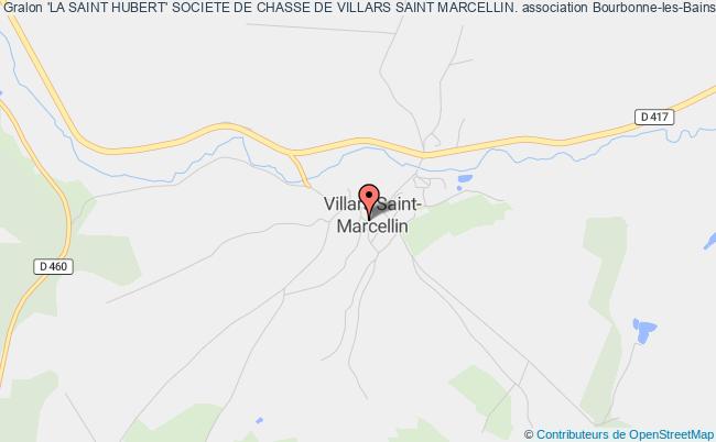 plan association 'la Saint Hubert' Societe De Chasse De Villars Saint Marcellin. Bourbonne-les-Bains